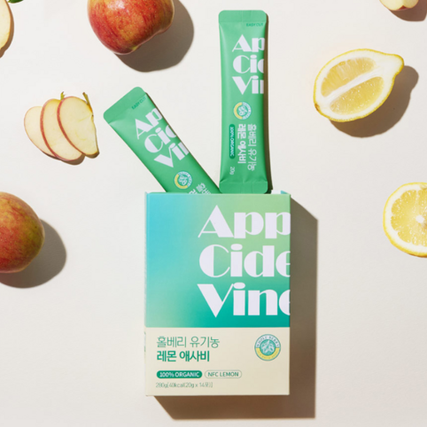 Organic Lemon Apple Cider Vinegar (20g x 14 sticks)
