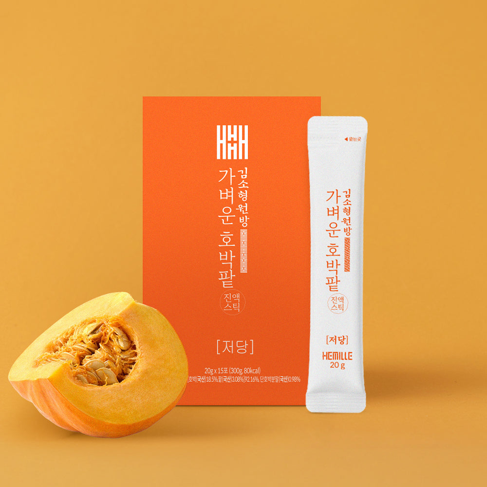 Kim So-hyung Low-Sugar Pumpkin & Red Bean Extract 1 Box (25g x 15 sticks)