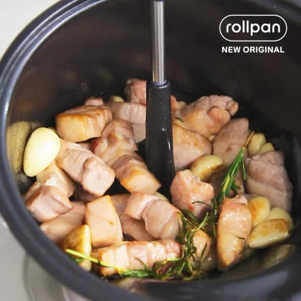 Rollpan New Original Automatic Rotating Pot – Gray Color