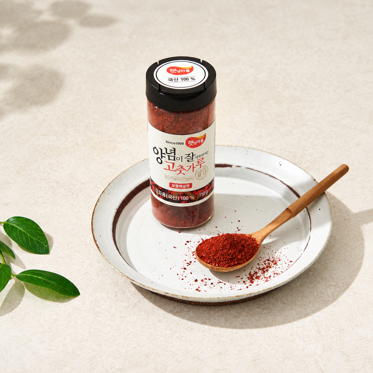 Korean Red Pepper Powder for Seasoning (Medium Spicy, 110g)