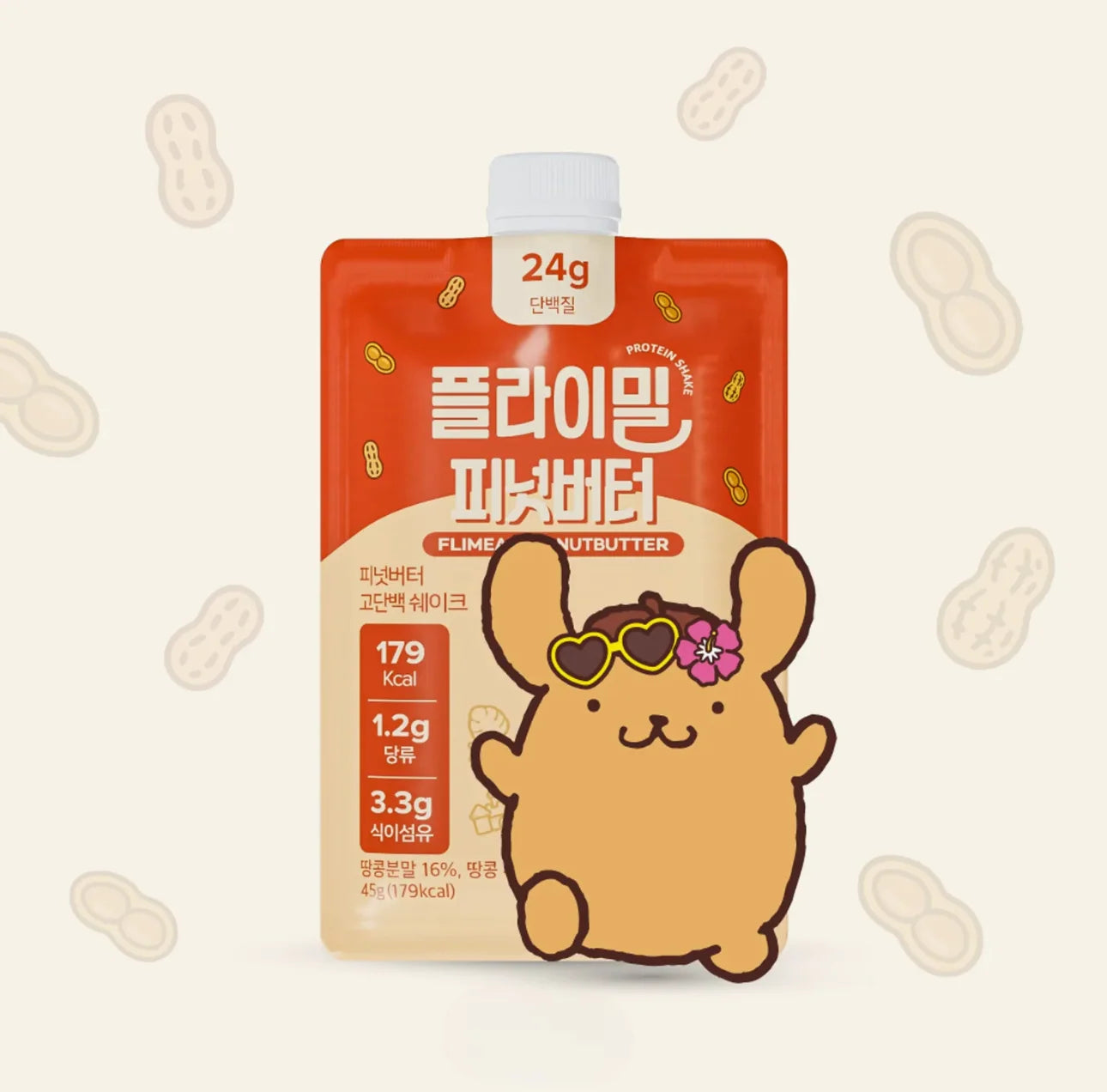 Protein Shake Pouch Peanut Butter (45g x 7 packs)