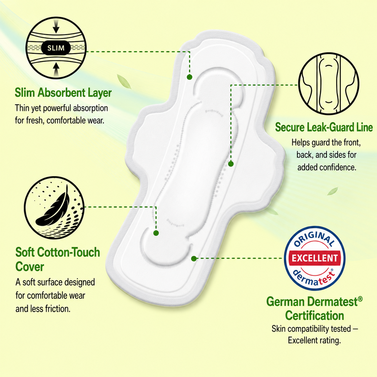 Pure Slim-Fit – Large (16 Sanitary Pads, 28cm)