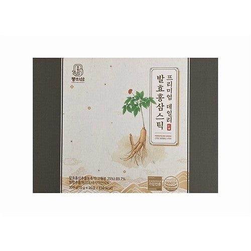 Premium Daily Fermented Red Ginseng 1 Box (300g, 30 Sticks)
