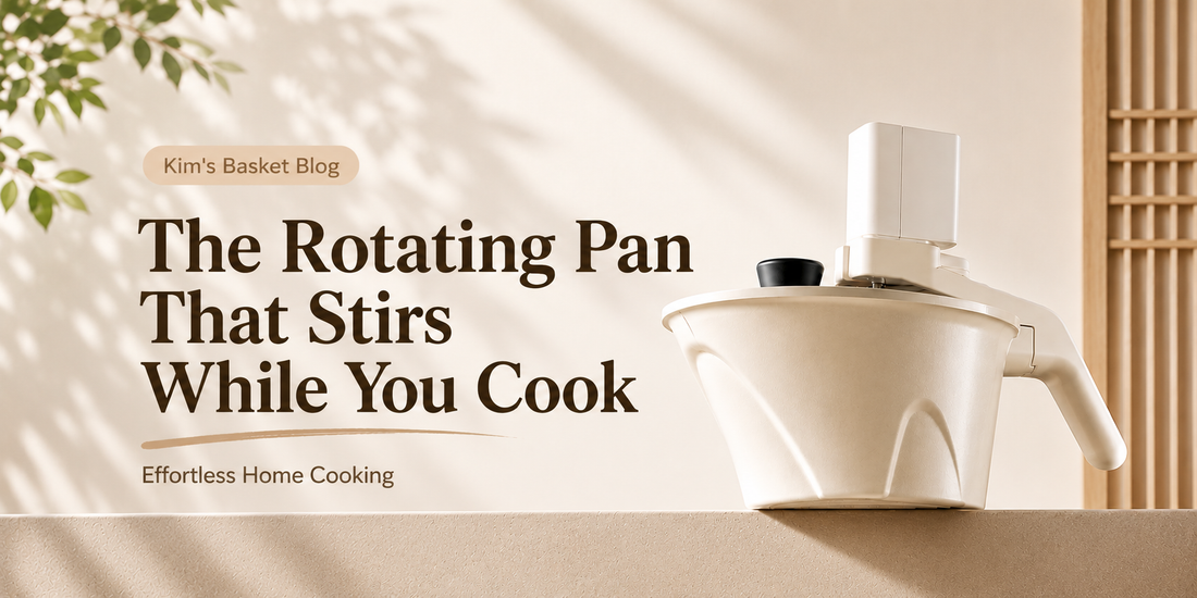The Korean Roll Pan That Stirs While You Cook