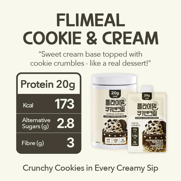Cookies & Cream Flavor Protein Shake 630g (Large)