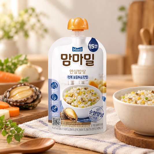 Mamma Meal Safe Baby Food 15M (Abalone & Vegetable Rice, 140g)