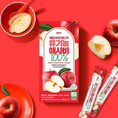 Day & Kombucha Organic Apple Cider Vinegar 1 Box  (15g x 15 sticks)