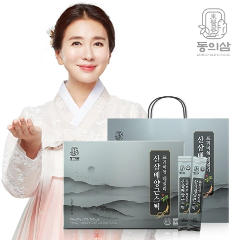 Premium Daily Wild Ginseng Cultured Root 1 Box (300g, 30 Sticks)