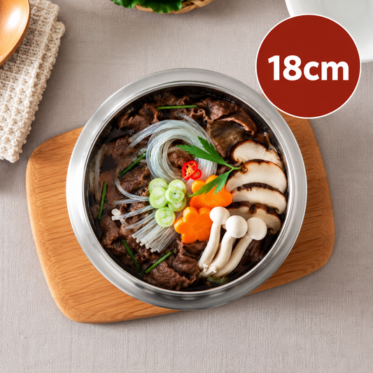 Nuvo IH Induction-Compatible 3-Ply Stainless Steel Casserole – 18 cm