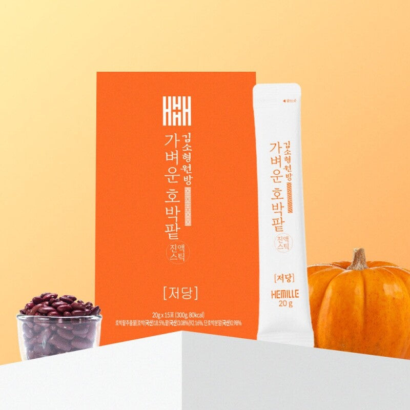 Kim So-hyung Low-Sugar Pumpkin & Red Bean Extract 1 Box (25g x 15 sticks)