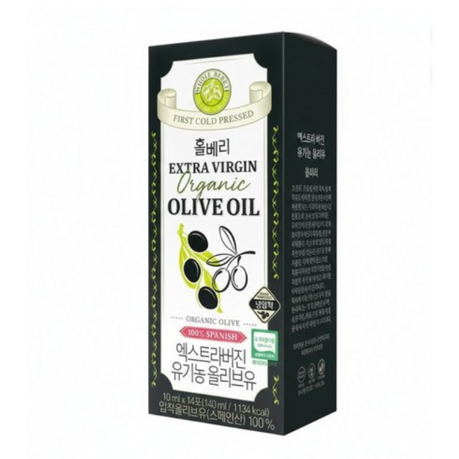 Extra Virgin Organic Olive Oil 1 Box (140ml, 14 Sticks)