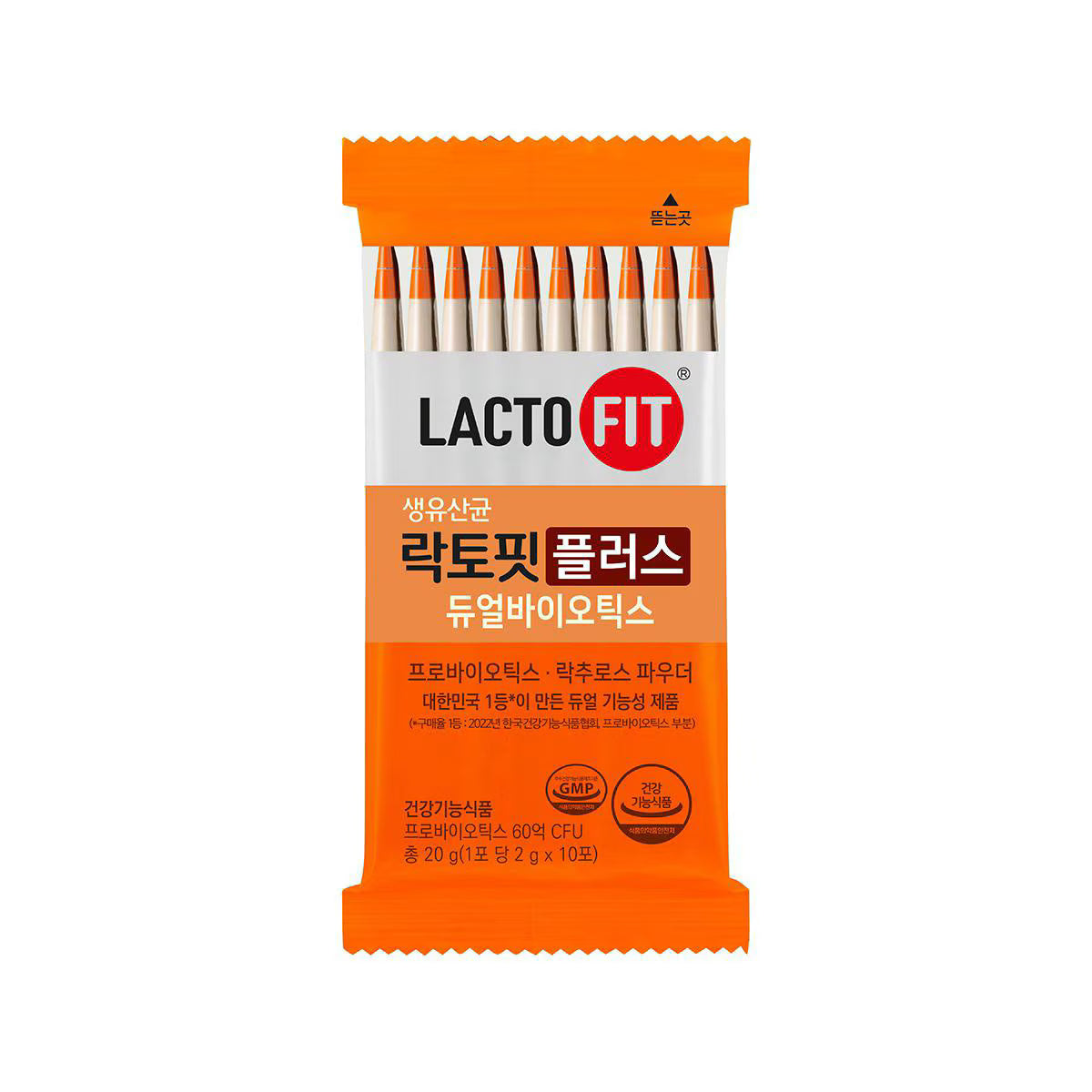 Lacto-Fit Live Probiotics Plus Dual Biotics 1 Pack (2g x 200 Sticks)
