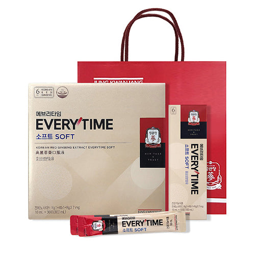 Red Ginseng Extract Everytime Soft 30-Day Supply 1 Box (10ml x 30 sticks)