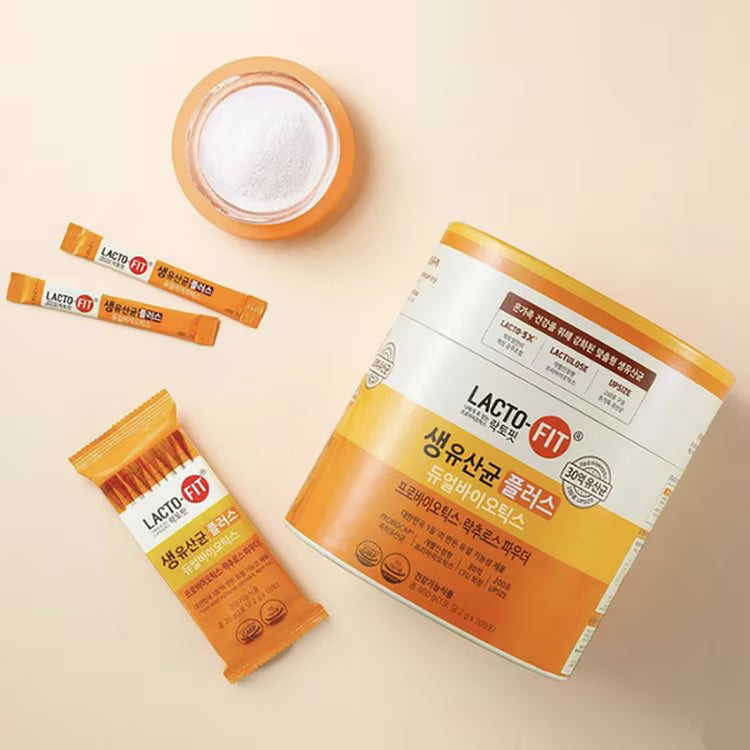 Lacto-Fit Live Probiotics Plus Dual Biotics 1 Pack (2g x 200 Sticks)