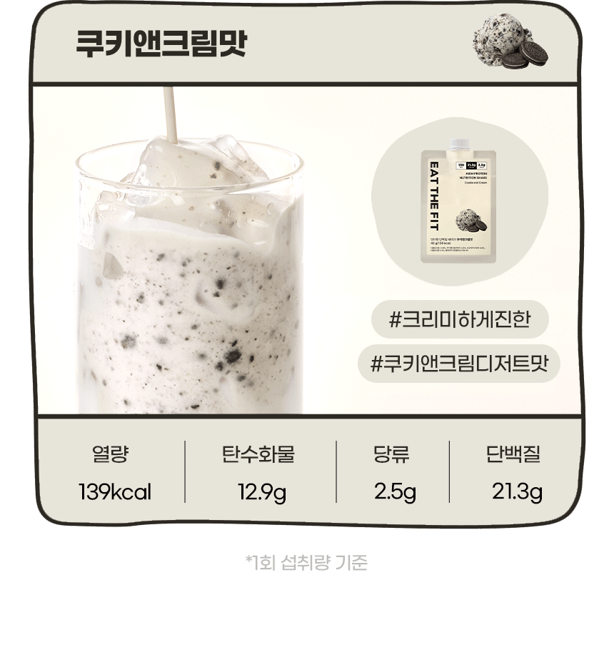 Eat the Fit Protein Shake 280g (7 units) - Cookies and Cream