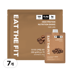 Eat the Fit Protein Shake 280g (7 units) - Caffè Latte