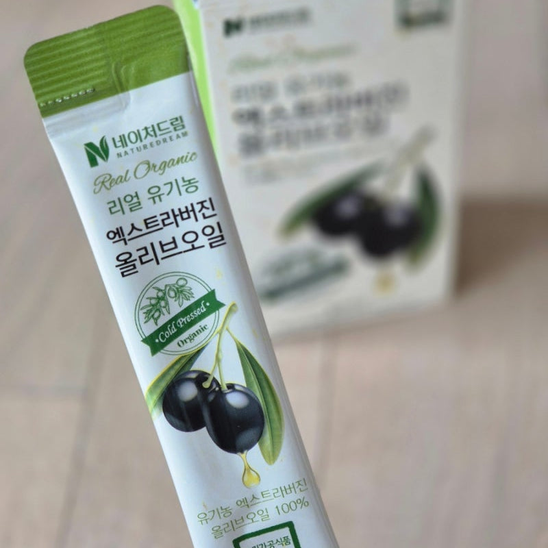Real Organic Extra Virgin Olive Oil 1 Box (10g x 14 sticks)