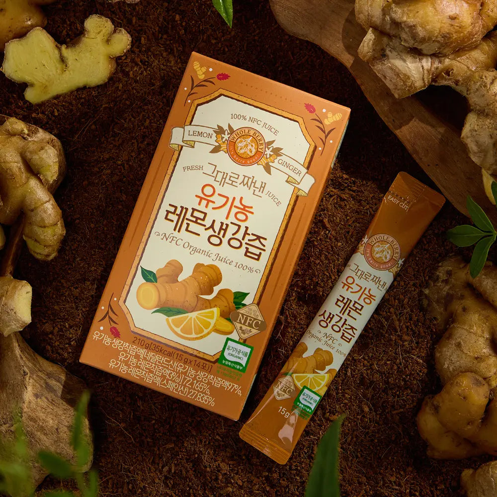 NFC Organic Lemon Ginger Juice 1 Box (210g, 14 Sticks)