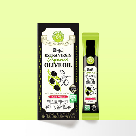 Extra Virgin Organic Olive Oil 1 Box (140ml, 14 Sticks)
