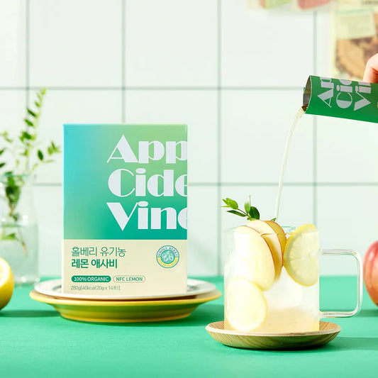 Organic Lemon Apple Cider Vinegar 1 Box (280g, 14 Sticks)