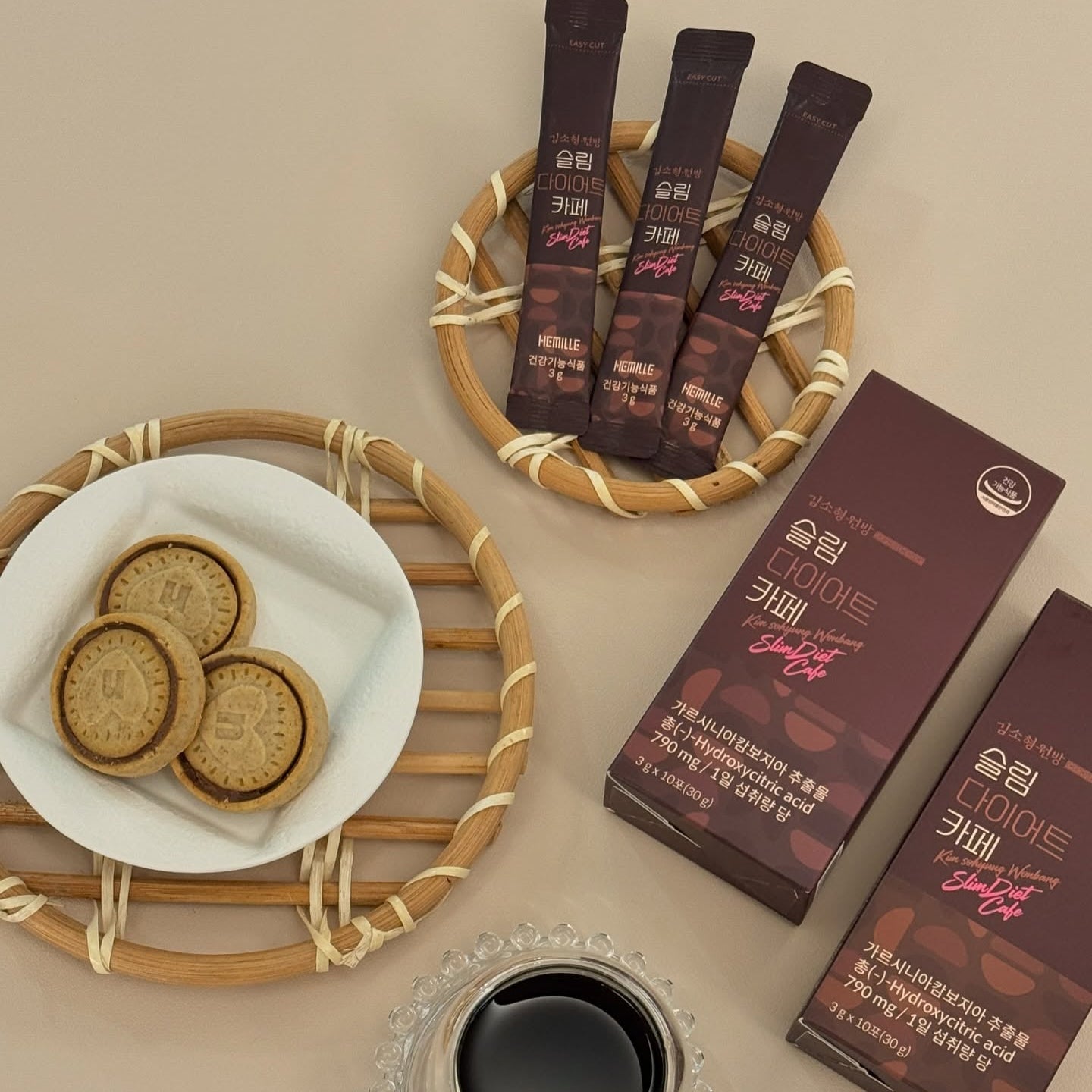 Kim So-hyung Slim Diet Cafe 1 Box (30g, 10 Sticks)