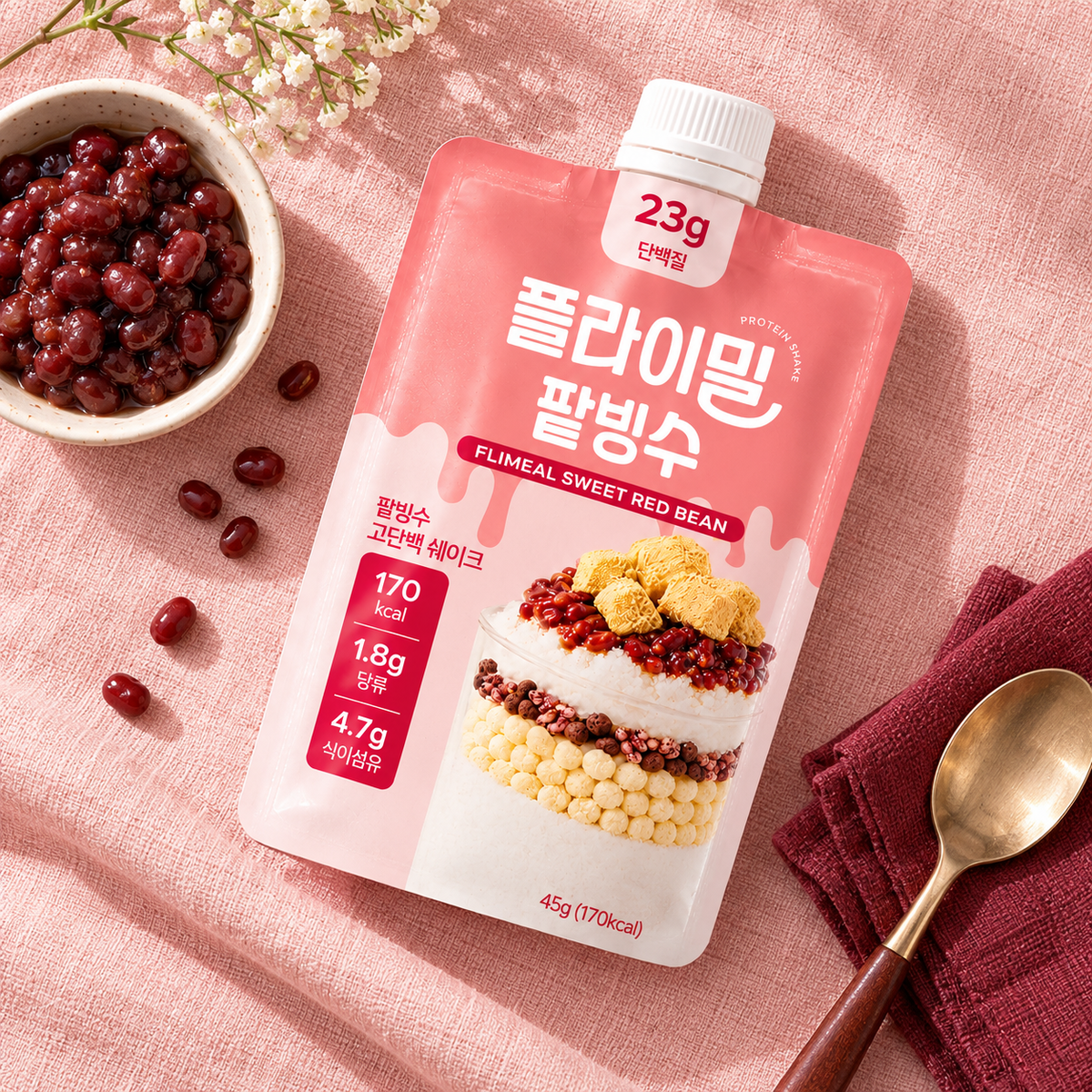 Protein Shake Sweet Red Bean (45g x 7 packs)