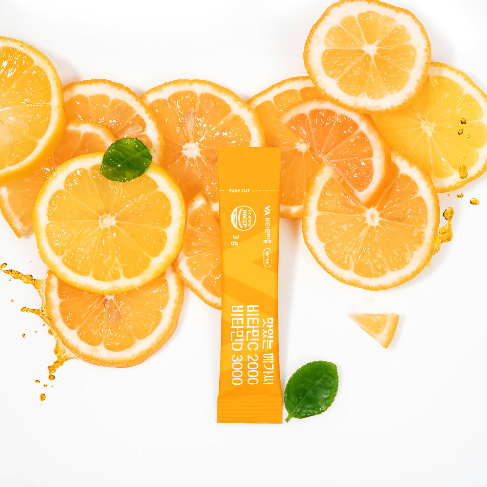 Delicious Mega C High Dose Vitamin C 2000 Vitamin D 3000 (3g x 60 packets)
