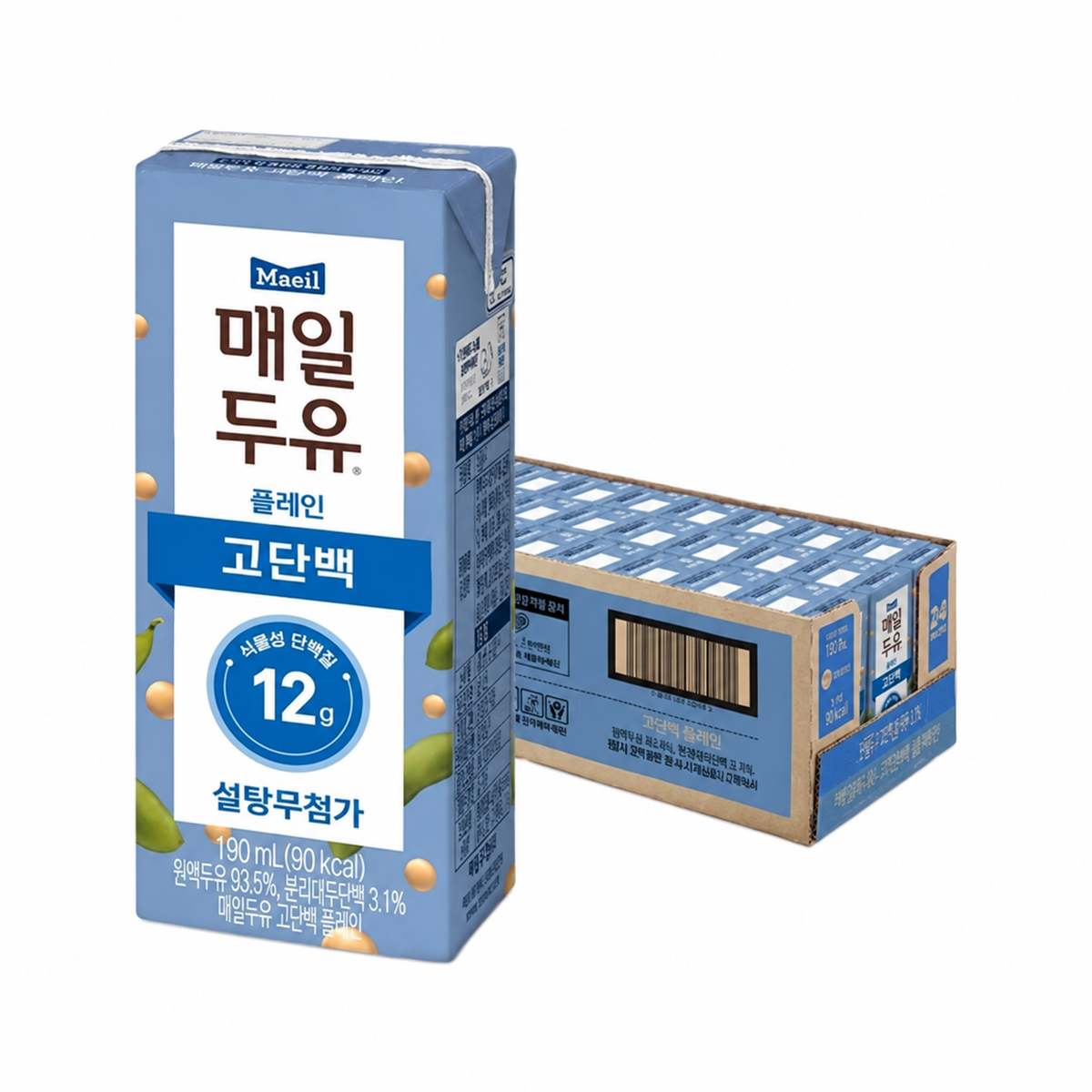 High-Protein Soymilk (190ml × 24)