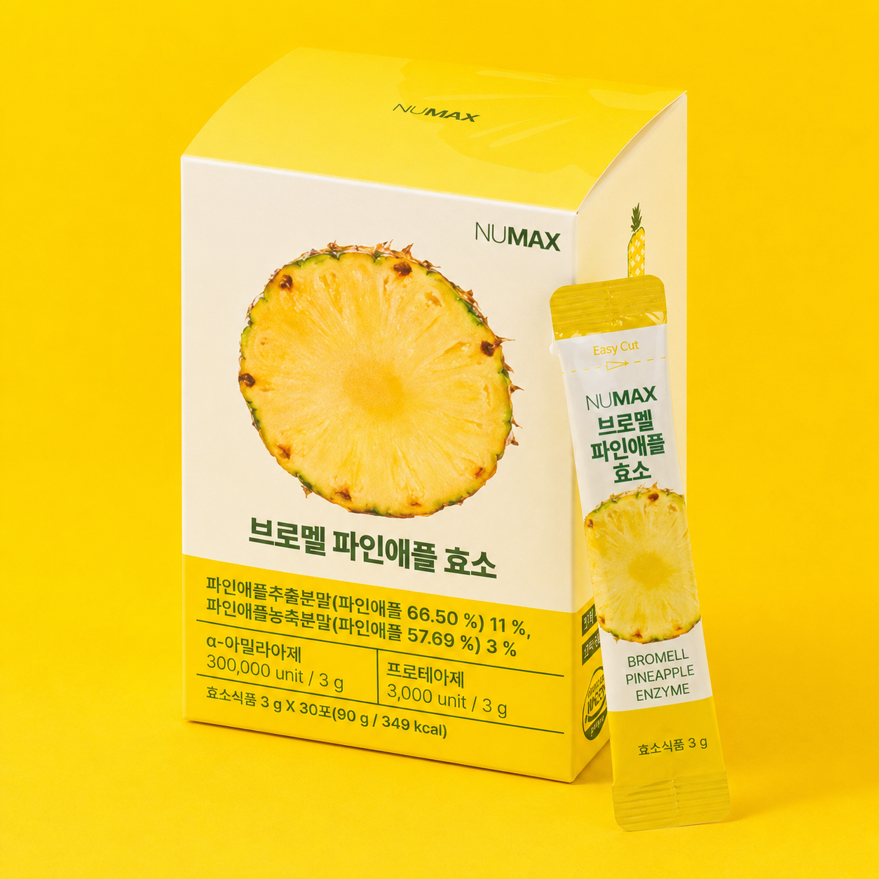 Bromelain Enzyme Bromel Pineapple 1 Box (3g x 30 sticks)