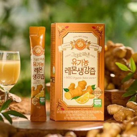 NFC Organic Lemon Ginger Juice 1 Box (210g, 14 Sticks)