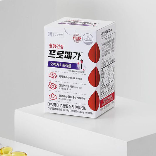 Omega-3 Triple Enteric-Coated 1 Box (654mg x 60 capsules)