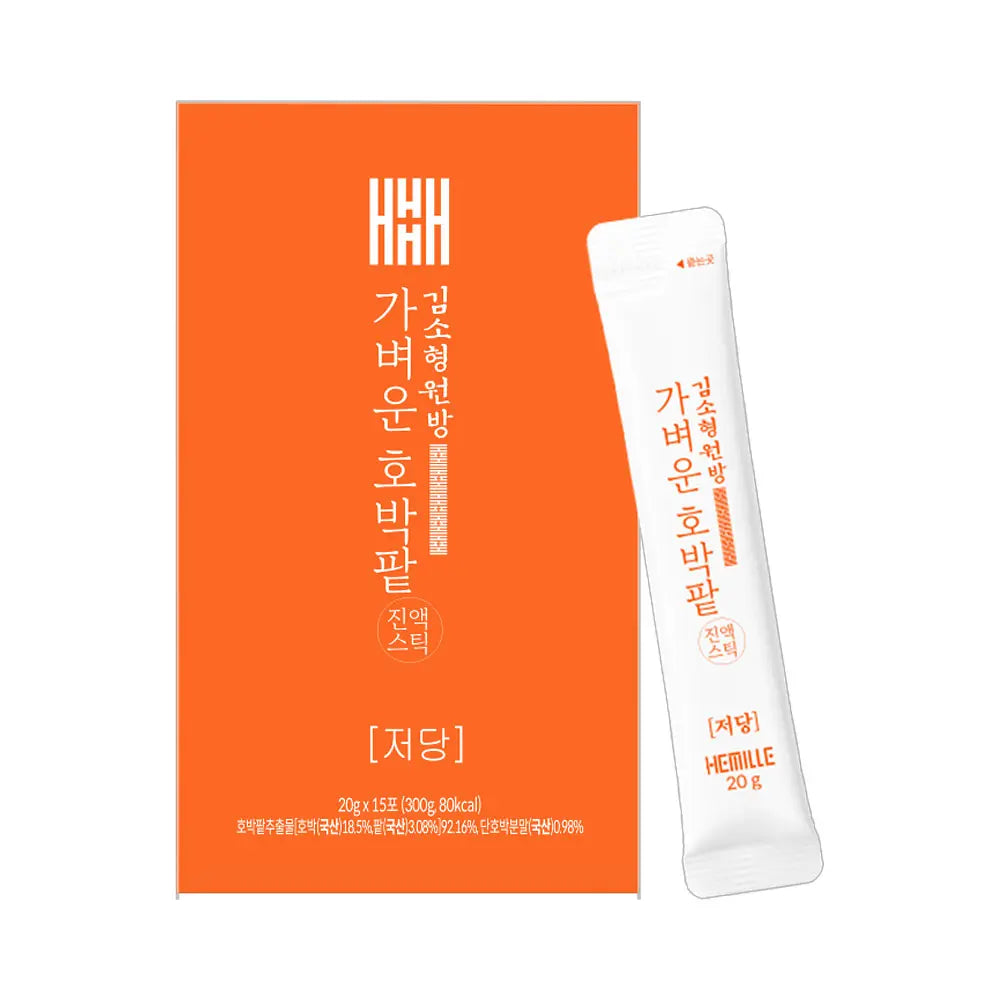 Kim So-hyung Low-Sugar Pumpkin & Red Bean Extract 1 Box (25g x 15 sticks)