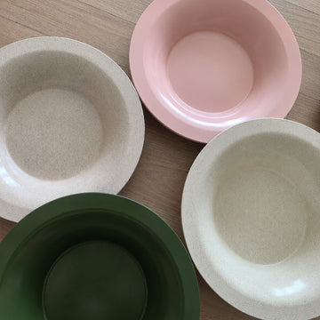 Flying Pan Round (Deep Type, Dusty Pink, 1 Pc)