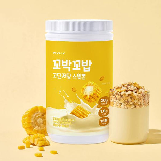 Kkobak Kkobap High-Protein Low-Sugar Protein Shake Sweet Corn 400g
