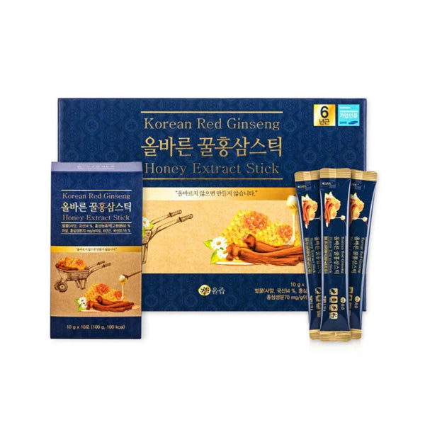 Korean Red Ginseng Honey Extract 1 Box 300g 10g × 30 Sticks