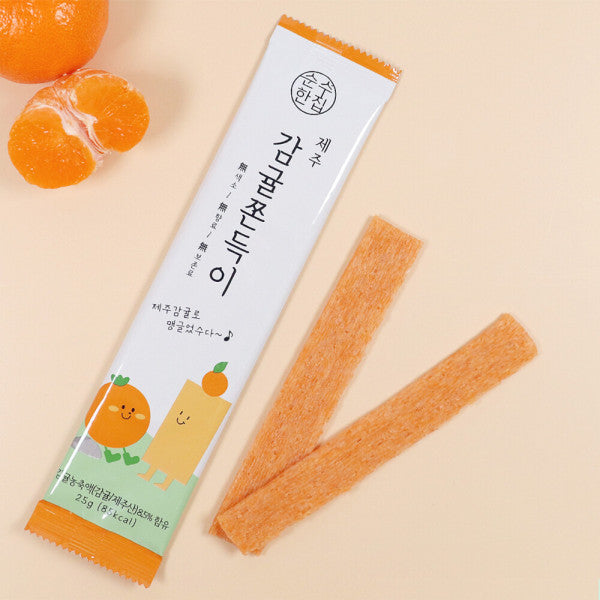 Low-Calorie Tangerine Chewy Snack, 1 Pack (25g x 15 units)