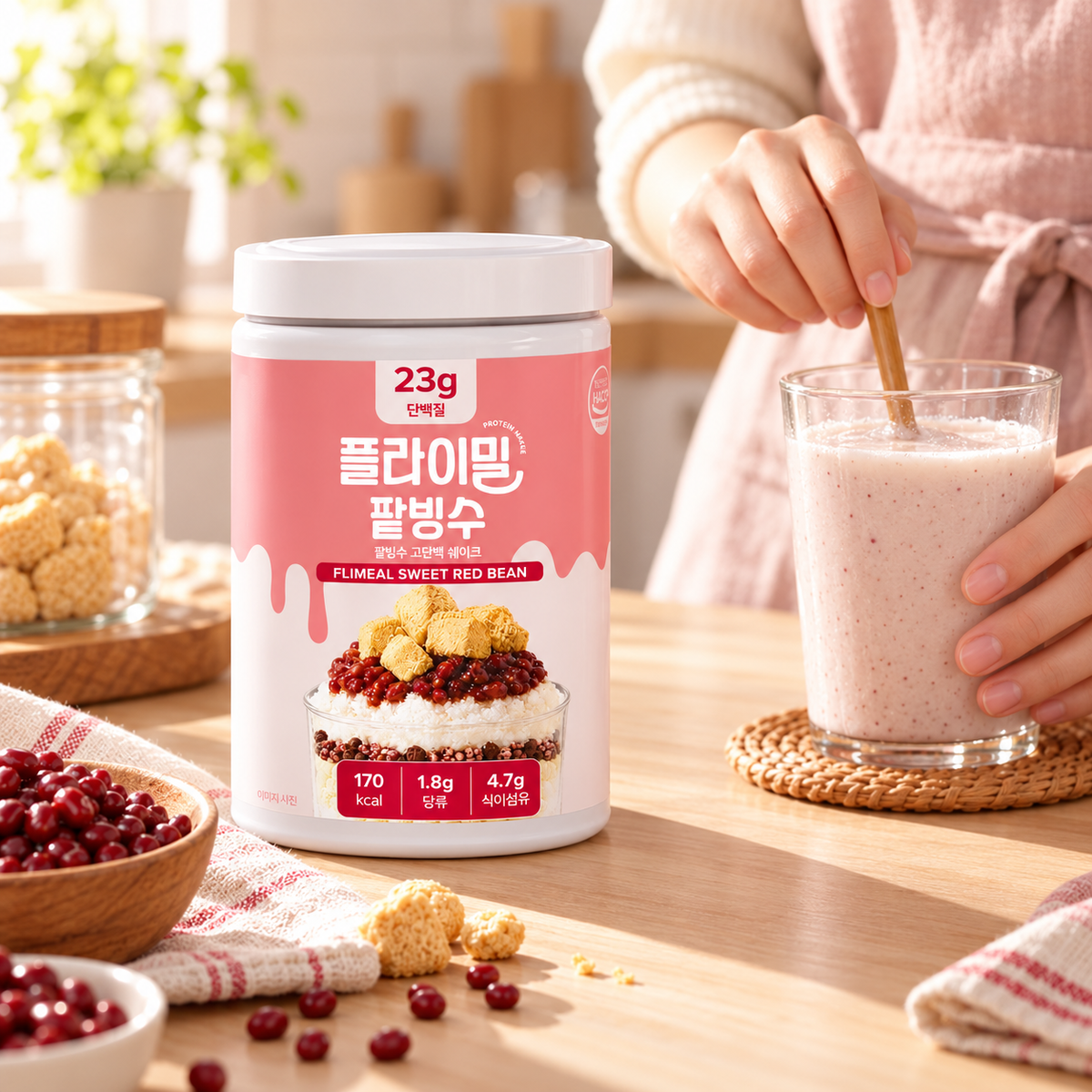 Protein Shake Sweet Red Bean 630g