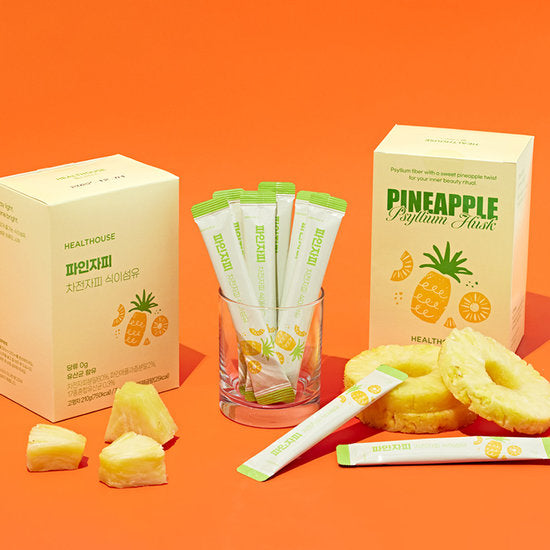 Pineapple Psyllium Husk Fibre 1 Box (7g × 30 Sticks)