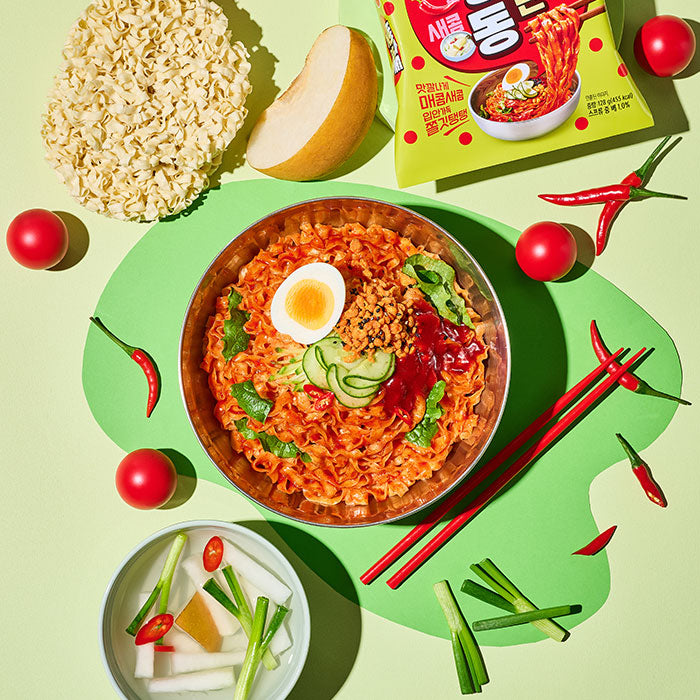 Baehongdong Kalbimmyun Korean Spicy Mixed Noodles (128g,1pc)