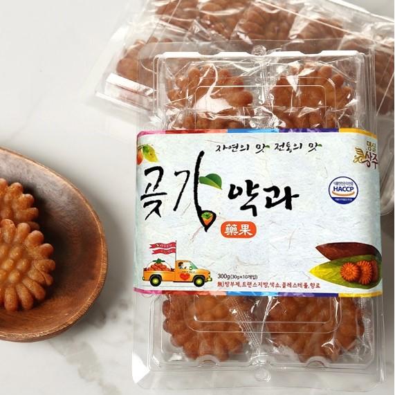 Sangju Dried Persimmon Yakgwa 300g, 1 Pack