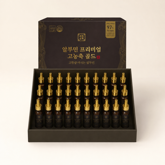 Premium Albumin High Concentration Gold 1 Box (32ml x 30 Bottles)
