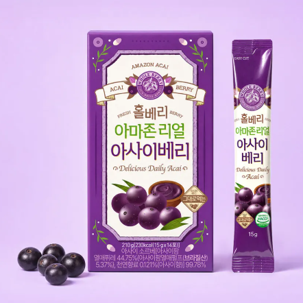 Amazon Real Acai Berry 1 Box (15g x 14 sticks)