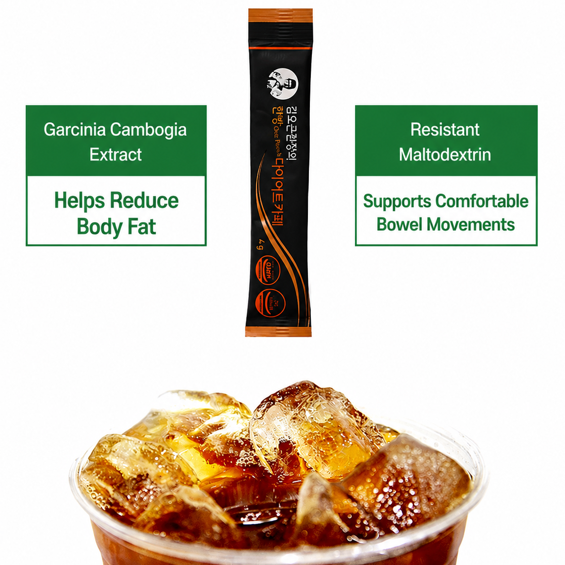 Kim Oh Gon’s Herbal One-Punch Diet Café 1 Box (4g × 28 sticks)