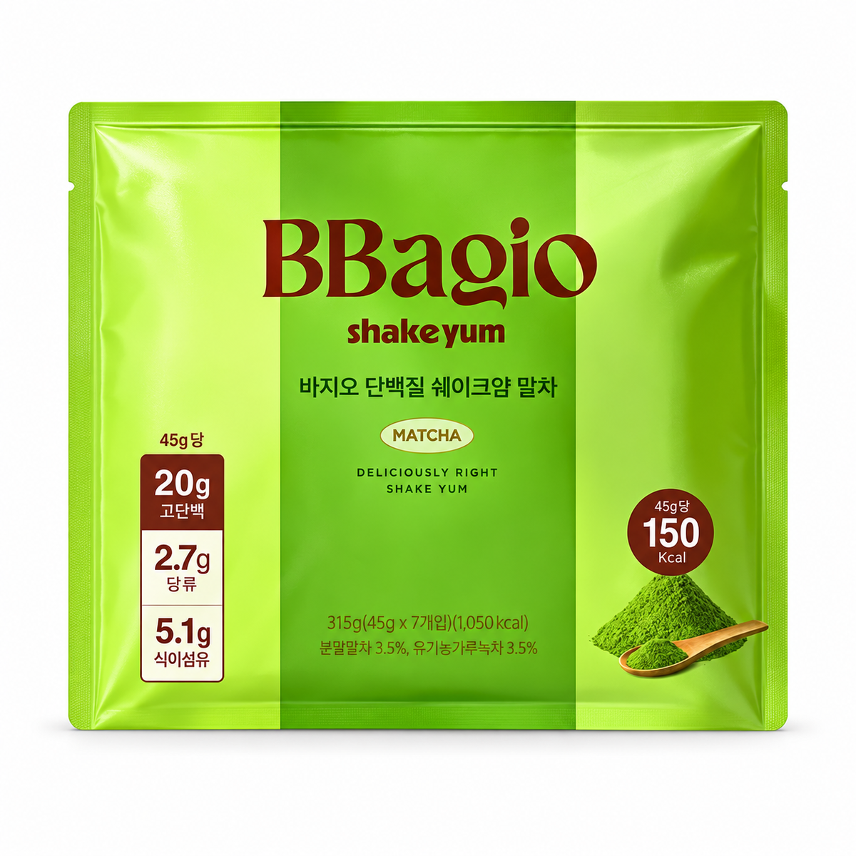 Protein Shake Yum Matcha (45g x 7 Pack)
