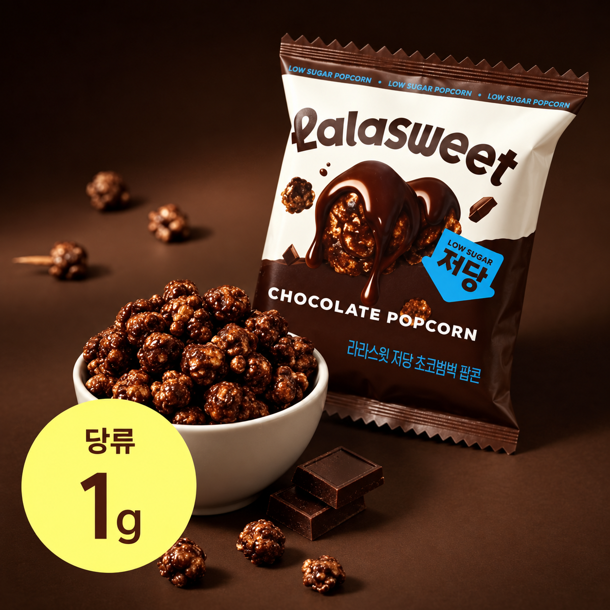 Low-Sugar Choco Coated Popcorn 30g