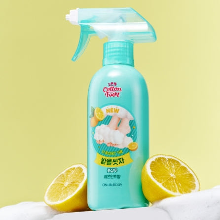 Cotton Foot Cleansing Foam – Lemon Mint (1 Bottle, 385 ml)