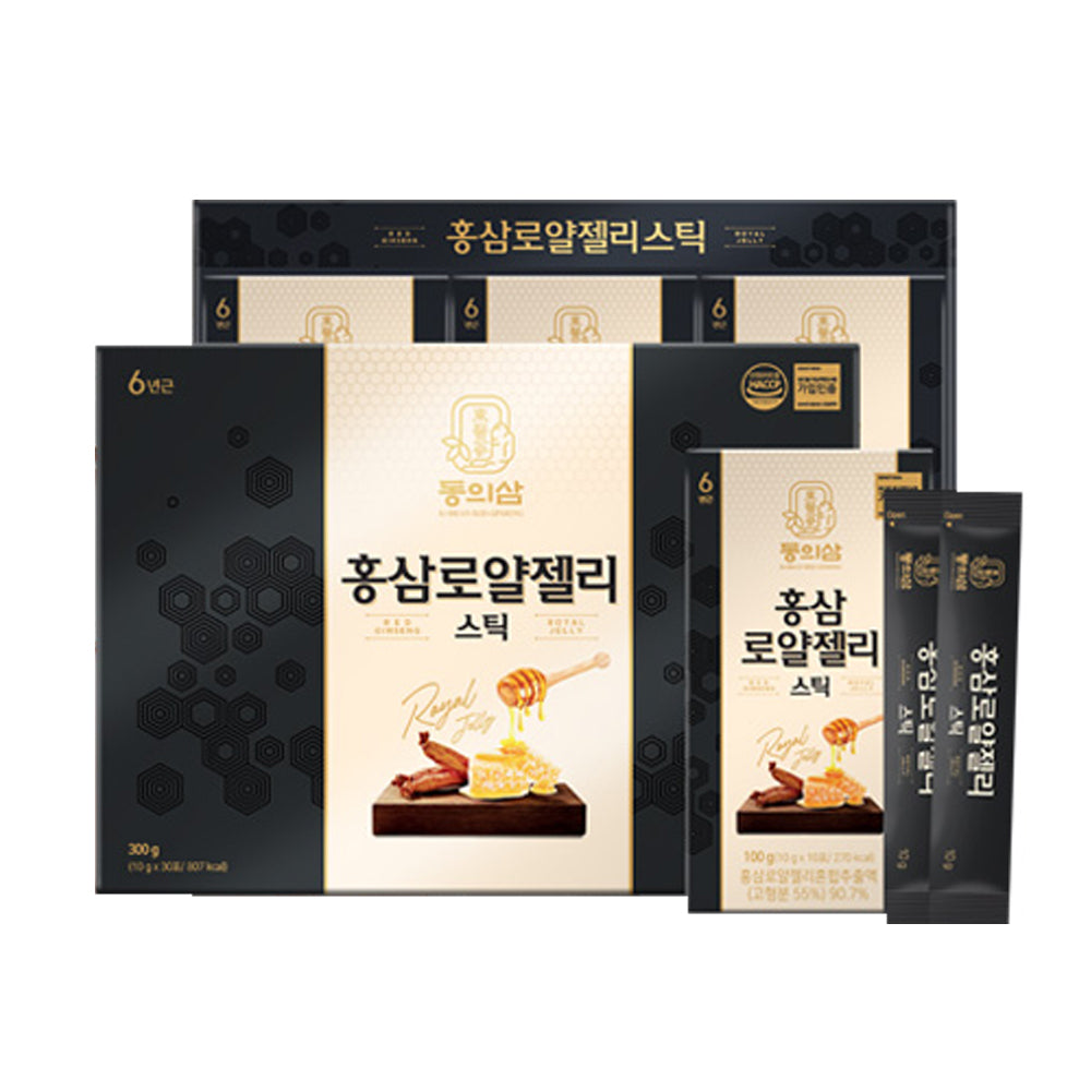 Red Ginseng Royal Jelly 1 Box (300g × 30 Sticks)