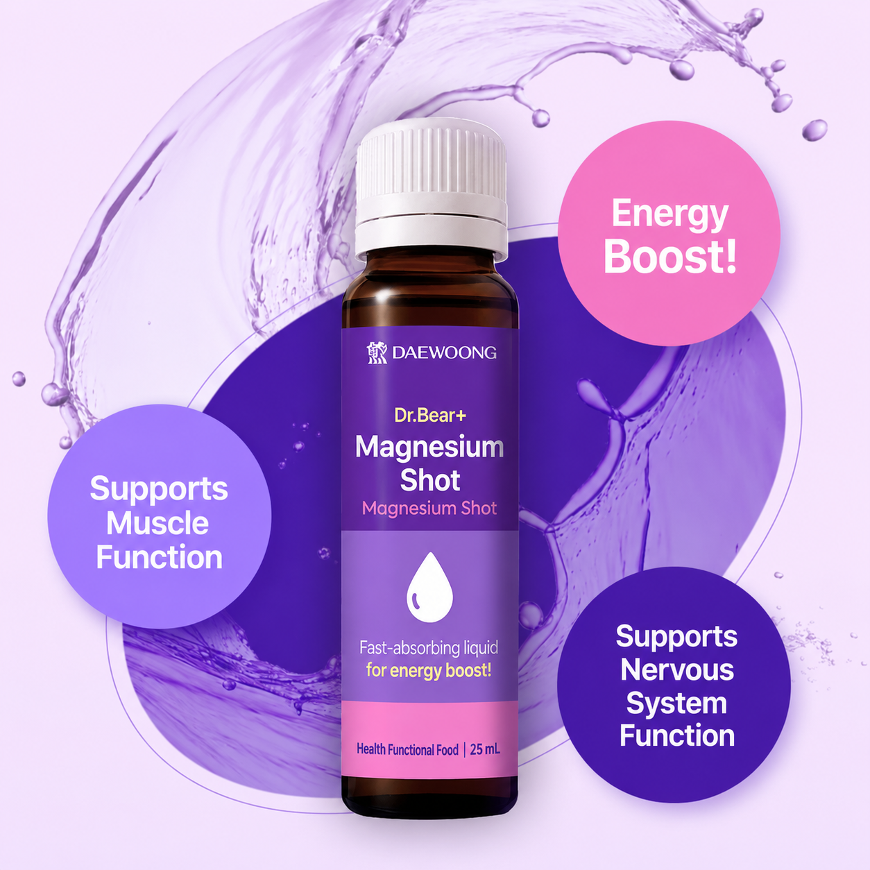 Magnesium Shot (25ml x 5 bottles)