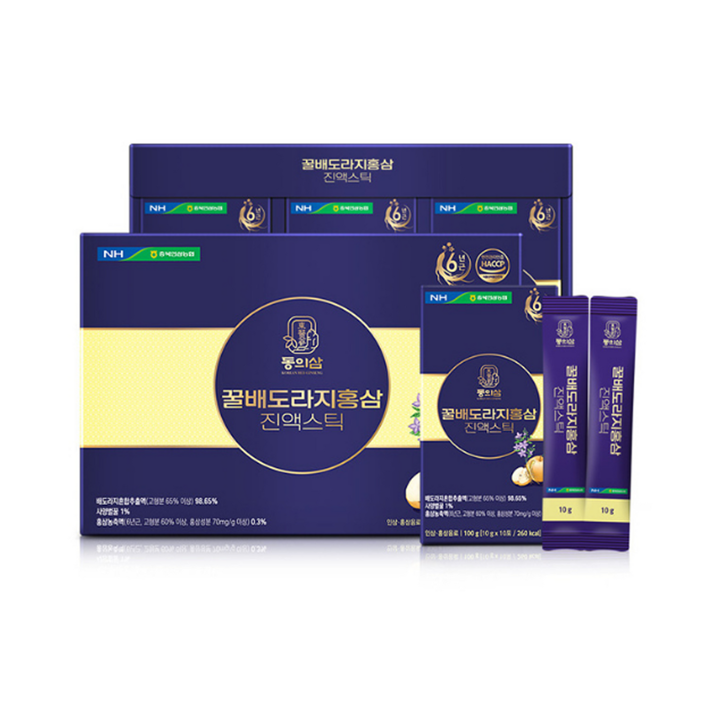 Honey Pear Bellflower Root & Red Ginseng Extract 1 Box (10g × 30 Sticks)