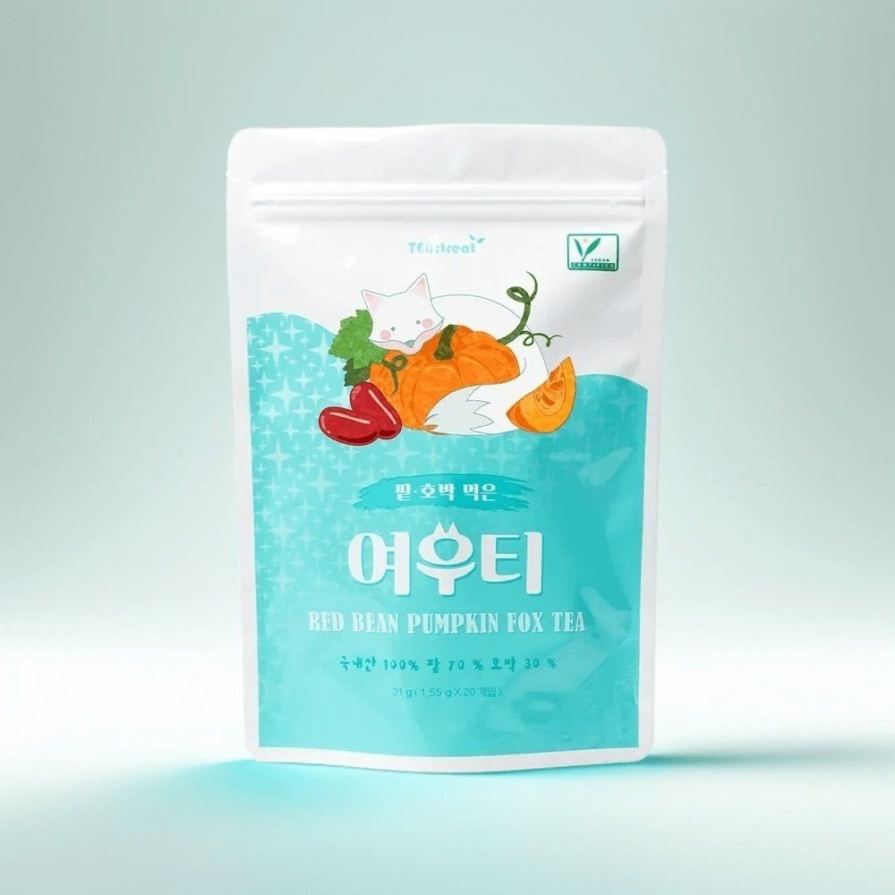 Red Bean Pumpkin Fox Tea 1 Box (31g x 20 Bags)